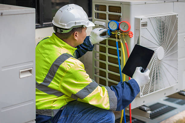 Professional Ductwork Repair technician working in Crestline, OH